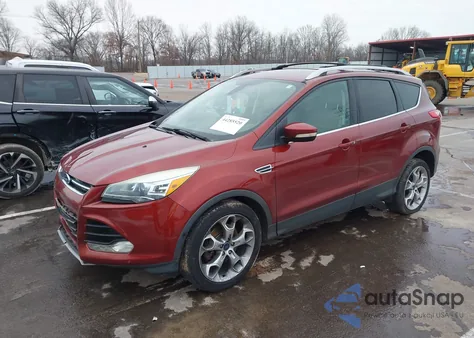 2014 Ford Escape Titanium z USA, uszkodzony, nr VIN 1FMCU9J97EUB42442